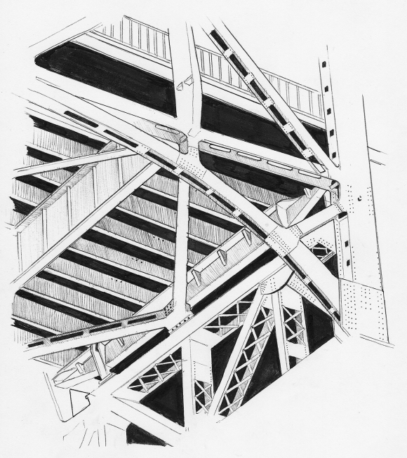 St. Johns Bridge sketch